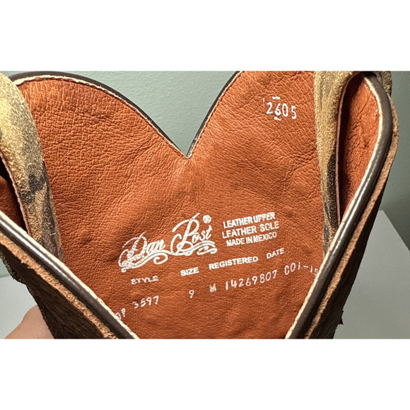 Dan Post Women's Western Boots Style DP3597 "N" Visible Retro Camo Size 9 M Snip - Picture 7 of 8